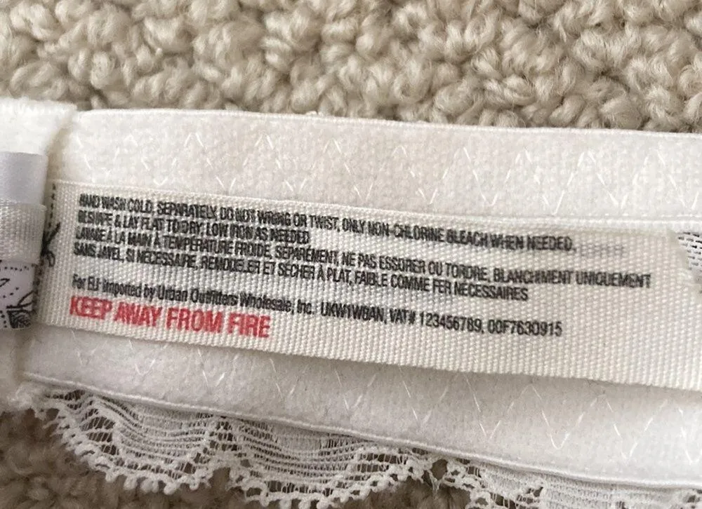 NEW Free People Intimately Bralette Halter Style Lacy White Cream Sheer S NWOT - Image 6