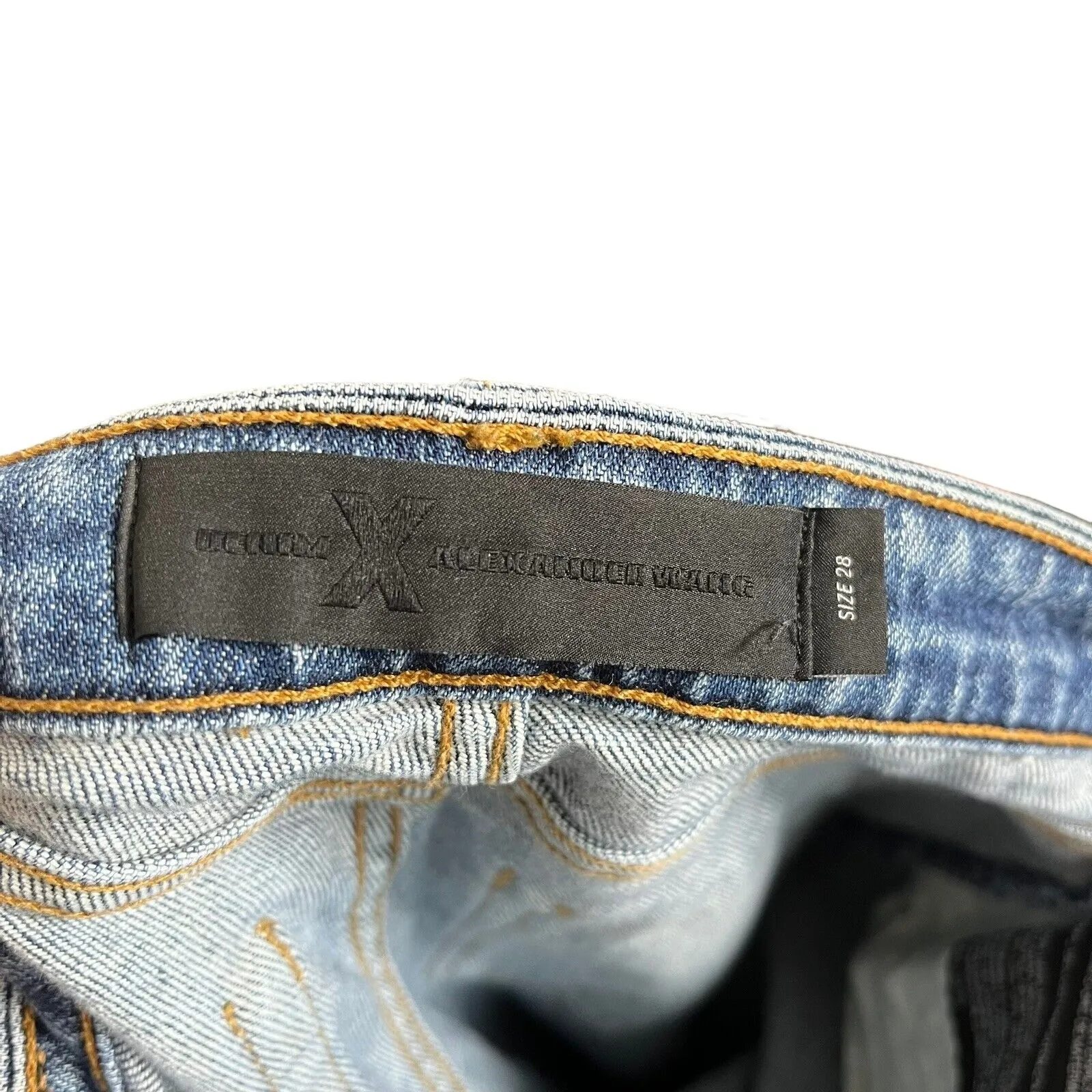 Alexander Wang x DENIM Grip High Rise Straight Jeans Women’s Size 28 Cropped - Image 11