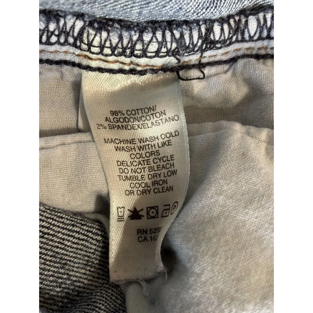 DKNY Medium Wash Denim Straight Leg Jeans Low Rise‎ Size 6 Pockets Logo - Image 6