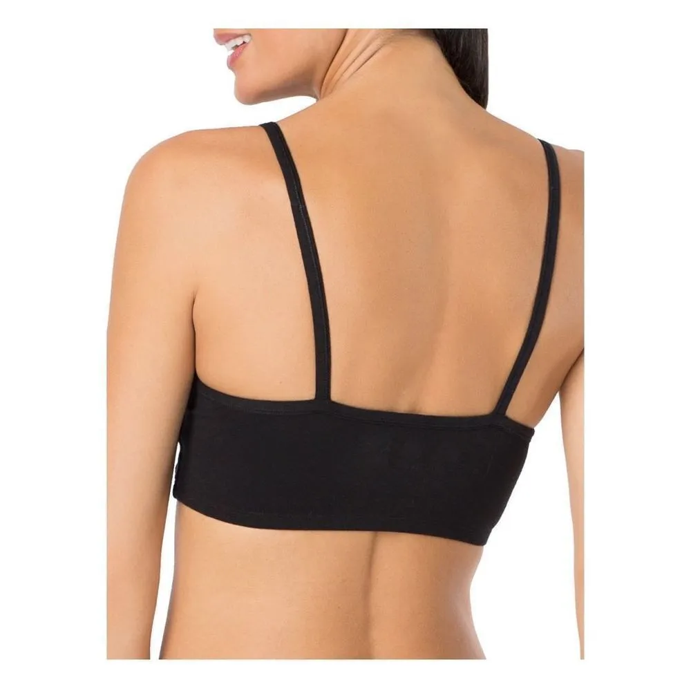Fruit of the Loom Women's Spaghetti Strap Cotton Sports Bra includes 3 pullover - Image 3