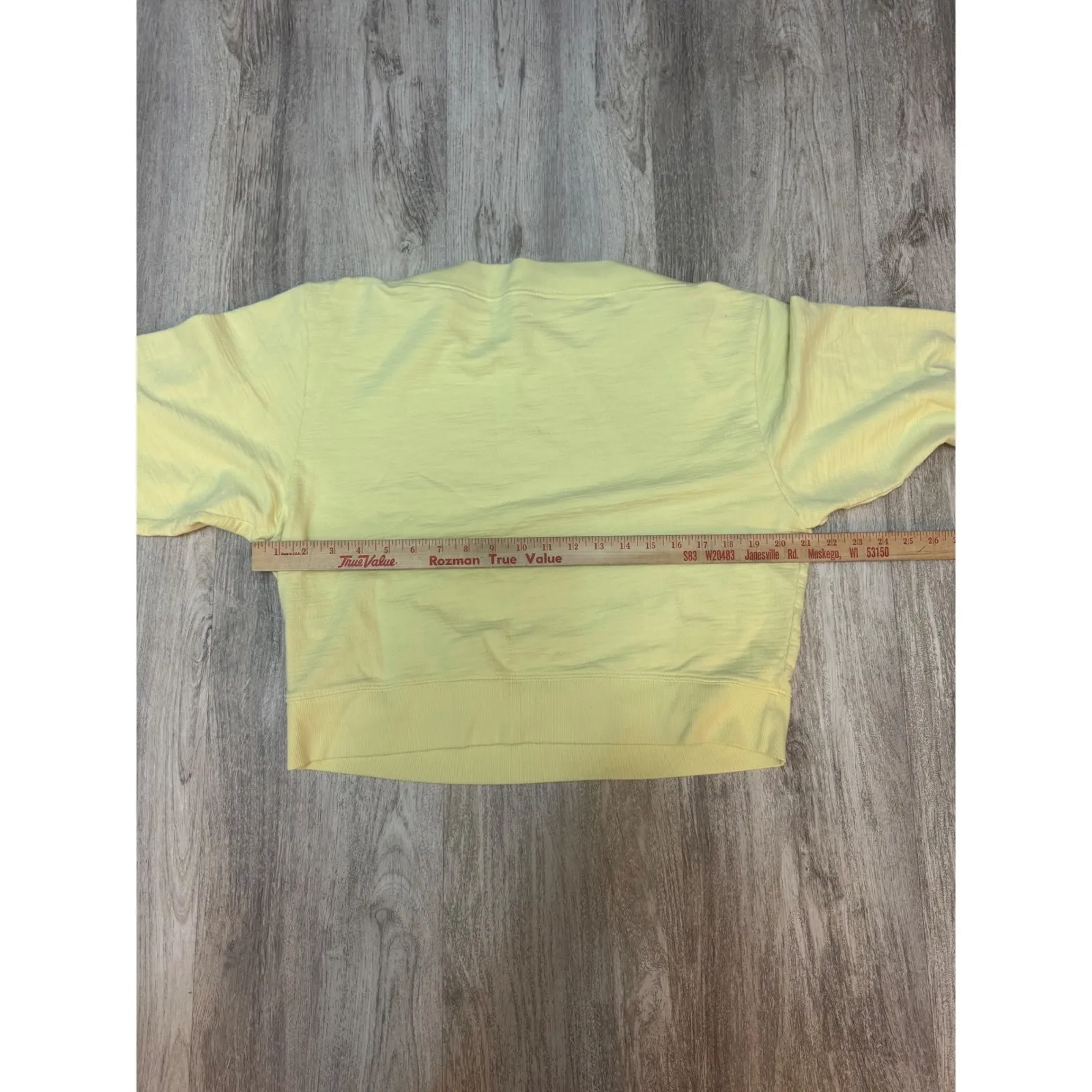 AG Adriano Goldschmied Button Up‎ Sweatshirt Pullover Top Casual Yellow M - Image 5