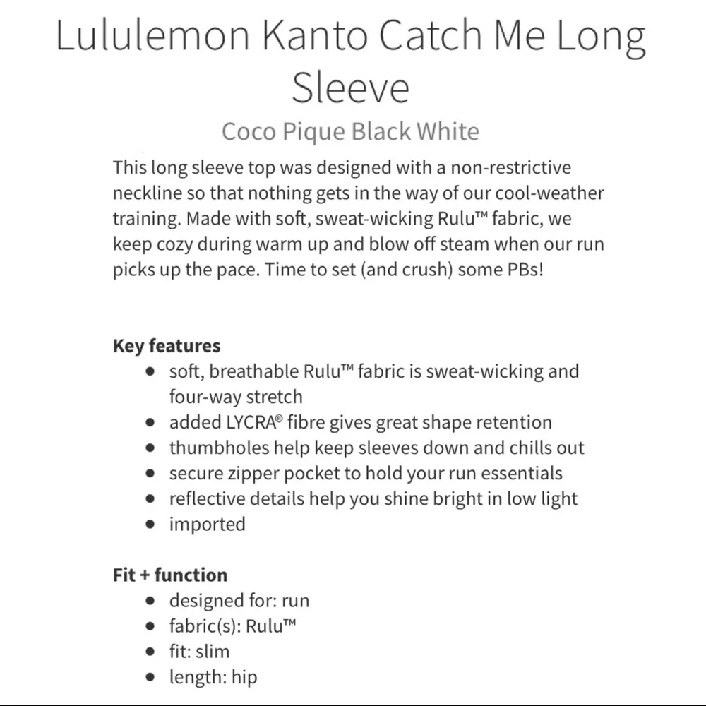 Lululemon Kanto Catch Me Long Sleeve Coco Pique 8 - Image 15