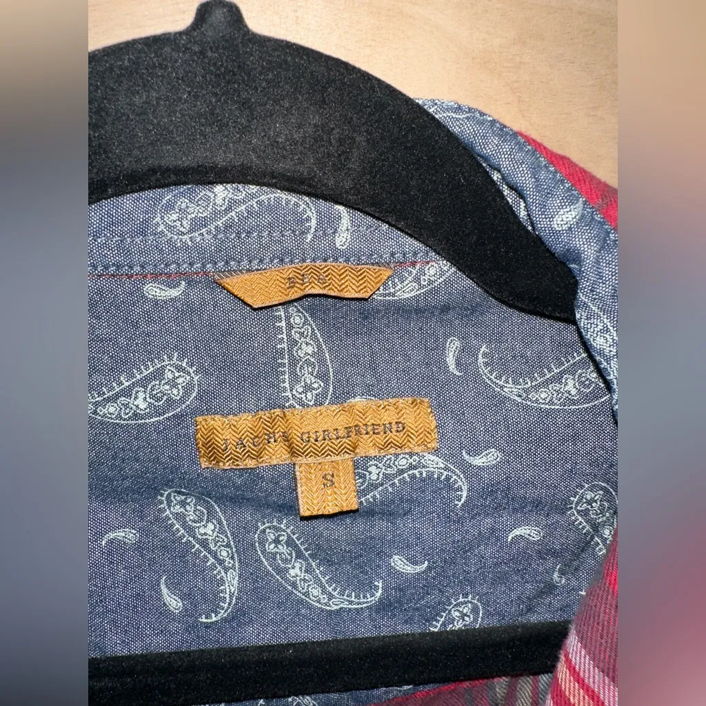 Jachs Girlfriend  Red Plaid Button-Up Shirt - Image 4