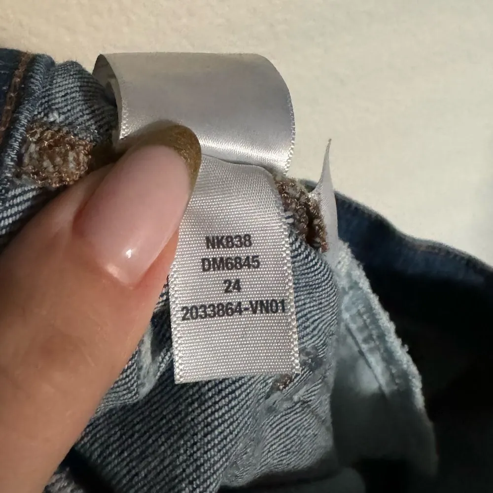 Madewell‎ Kick Out Crop Jeans Size 24 in Saywell Wash Front Yoke - Image 13