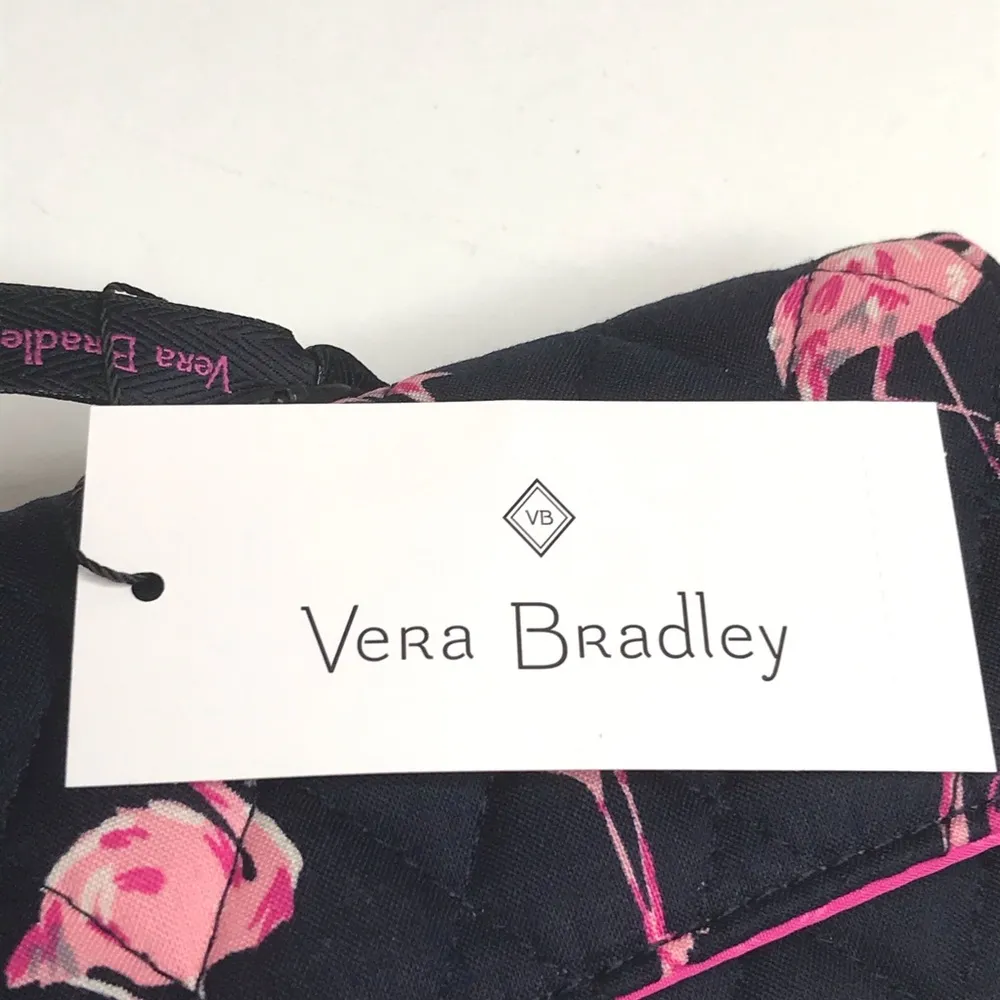 Vera Bradley Flamingo Fiesta Smartphone Wristlet Navy Pink - Image 5