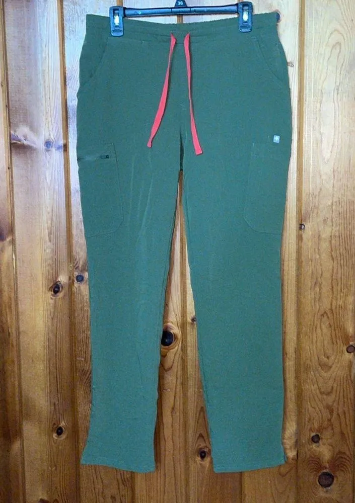 FIGS Dark olive yola fig pants size medium medical doctor nurse scrub pants green - Image 3