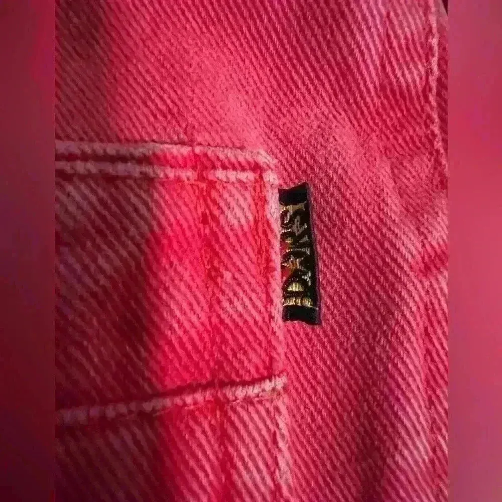 Vintage Red Faded Denim Heart Dors Ankle Jeans Size 4 - Image 5