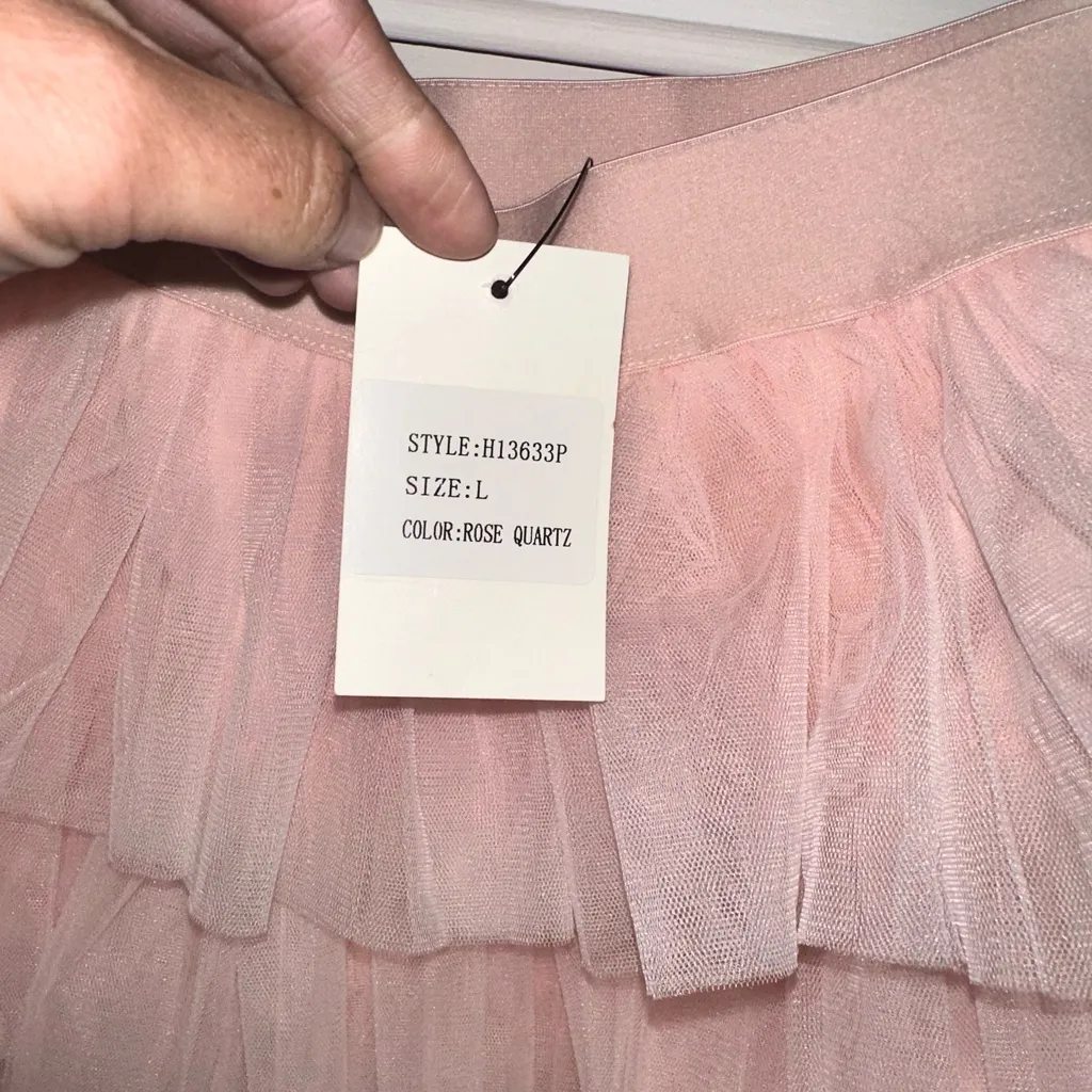 idem Ditto NWT  Pink Ruffle Skort In Blush Pink - Image 6