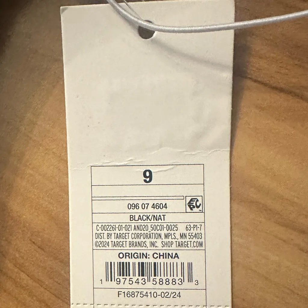 A New Day Women's Capri Slip On Slide Sandals Black/Cream Size 9 NWT - Image 3