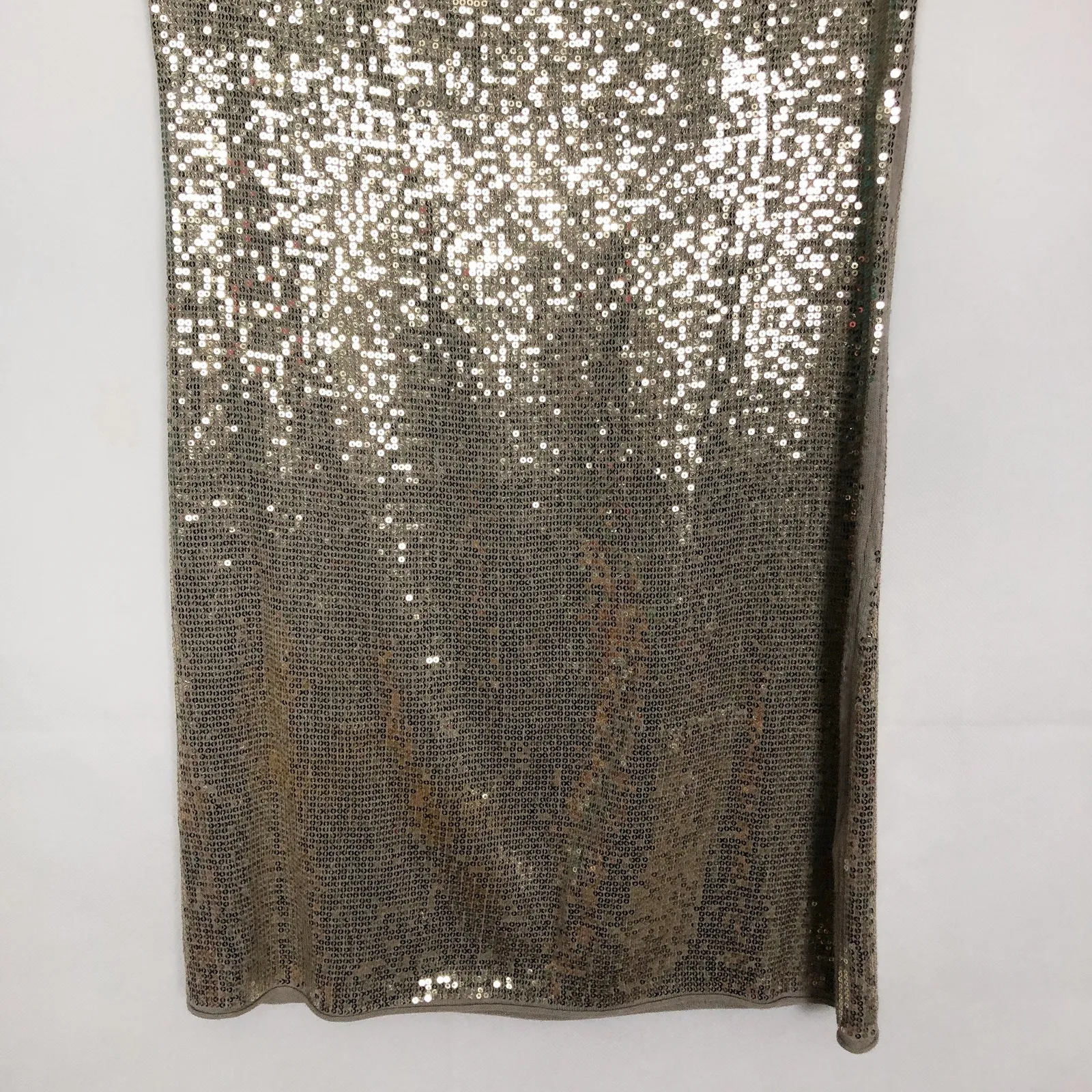 Alice + Olivia Gold Sequin Mini Dress Cap Sleeve - Image 5