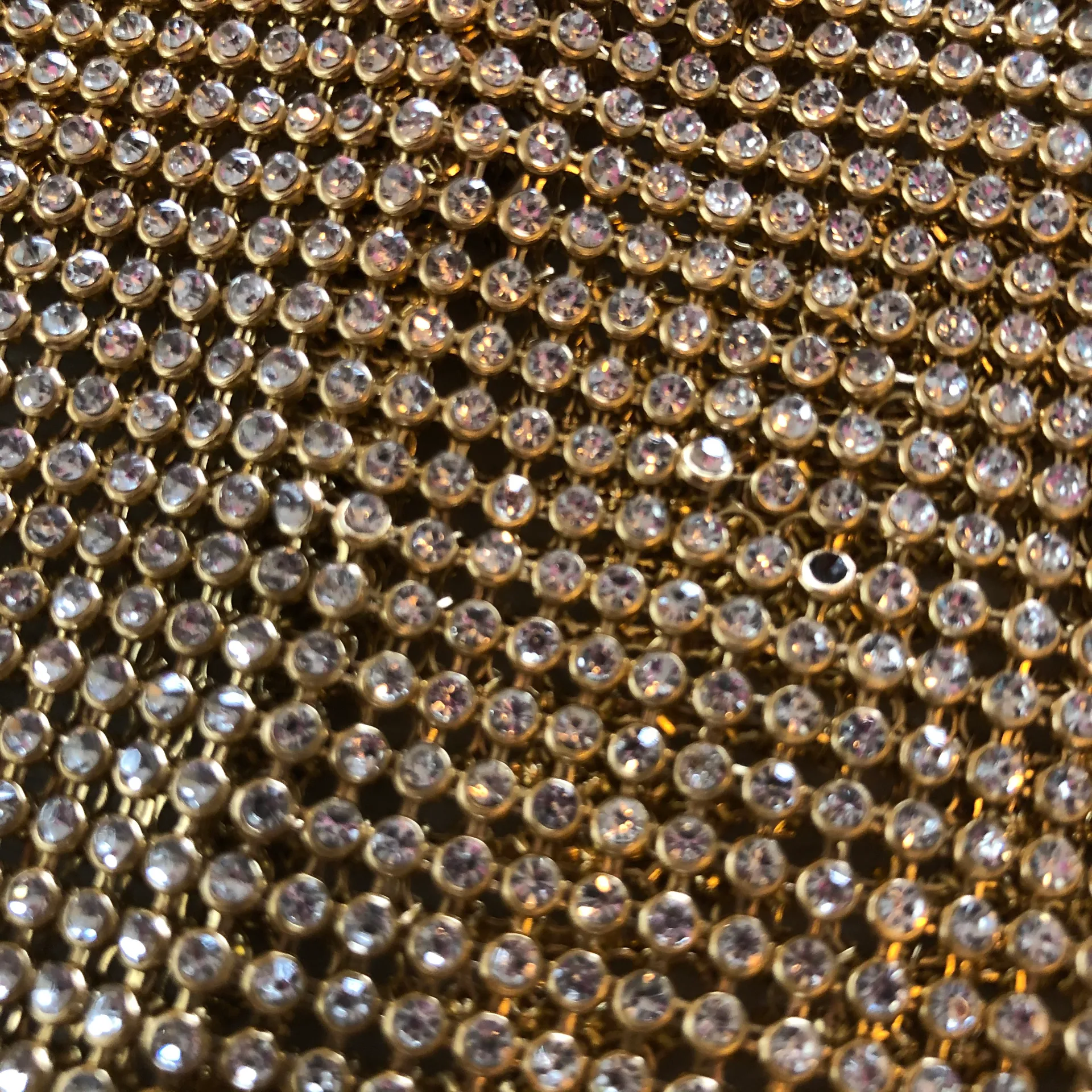 Windsor Gold Mesh Chain Tank Top Sz Med - Image 6