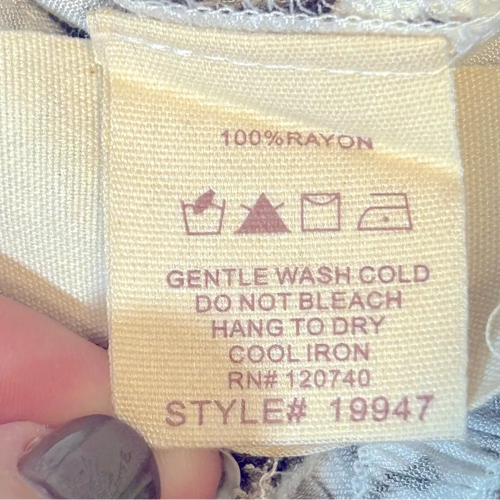 Mystree Leopard Print Mocha Mix Pants Size S NWT - Image 8