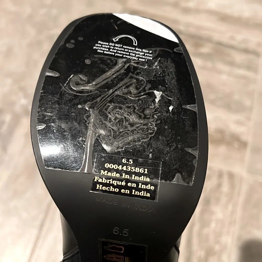 Naomi Tall Leather Boots, Black, Size 6.5 New w/Tag, w/o Box - Image 8