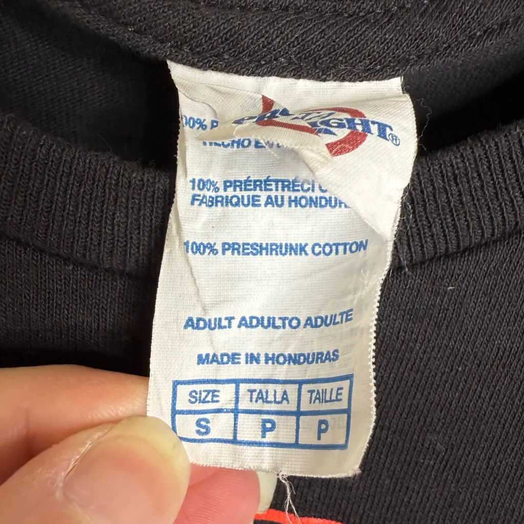 Zombie I Eat Bacon You’re Safe T Shirt Size Small Adult Preshrunk Cotton - Image 3