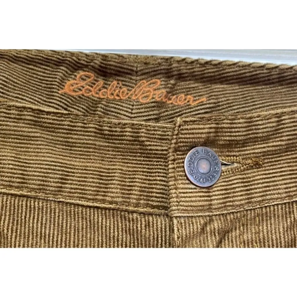 Eddie Bauer Corduroy Jeans Pants Flare Leg Stretch Size 10 - Image 4