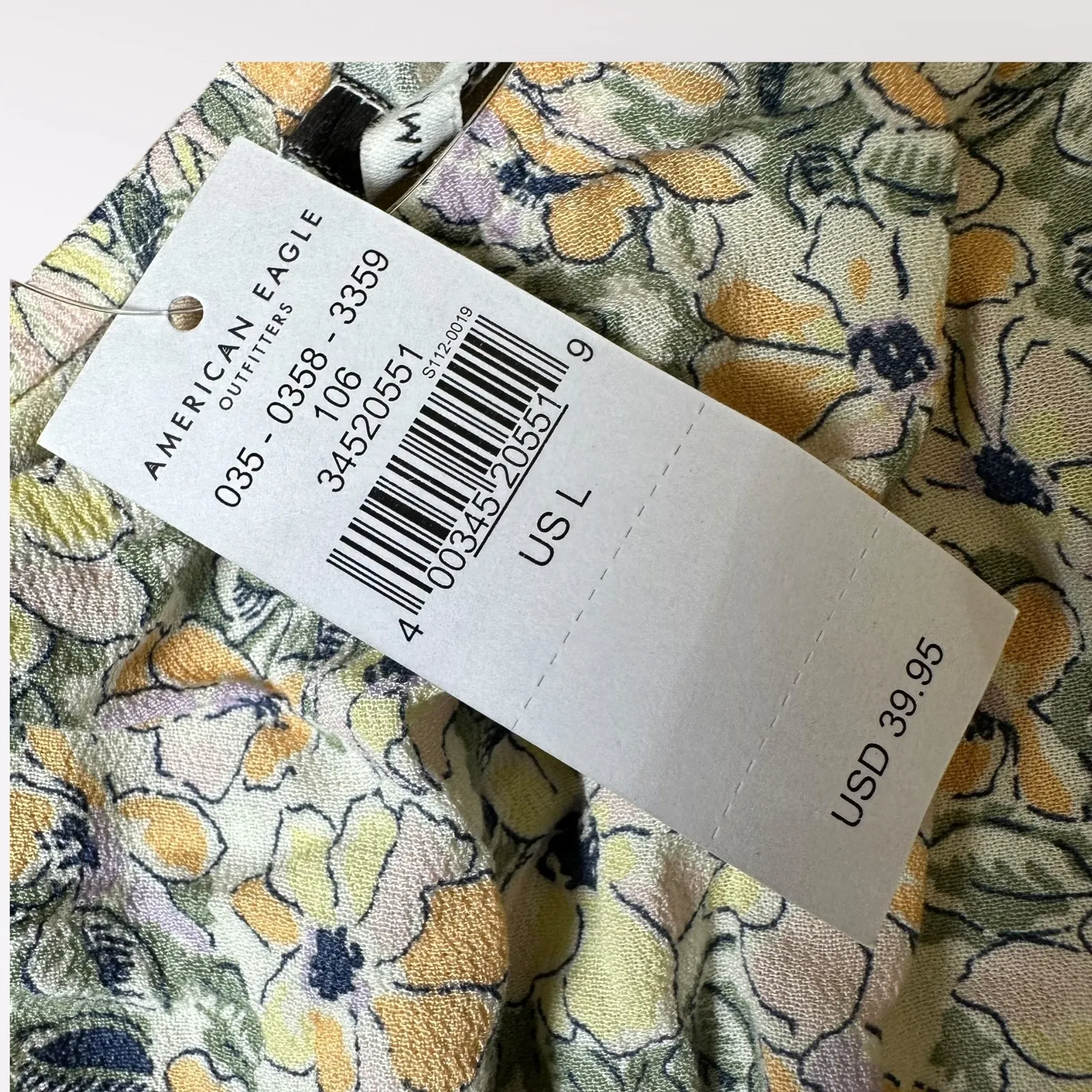 American Eagle Floral print One Shoulder Crop Top NWT Size L‎ - Image 6