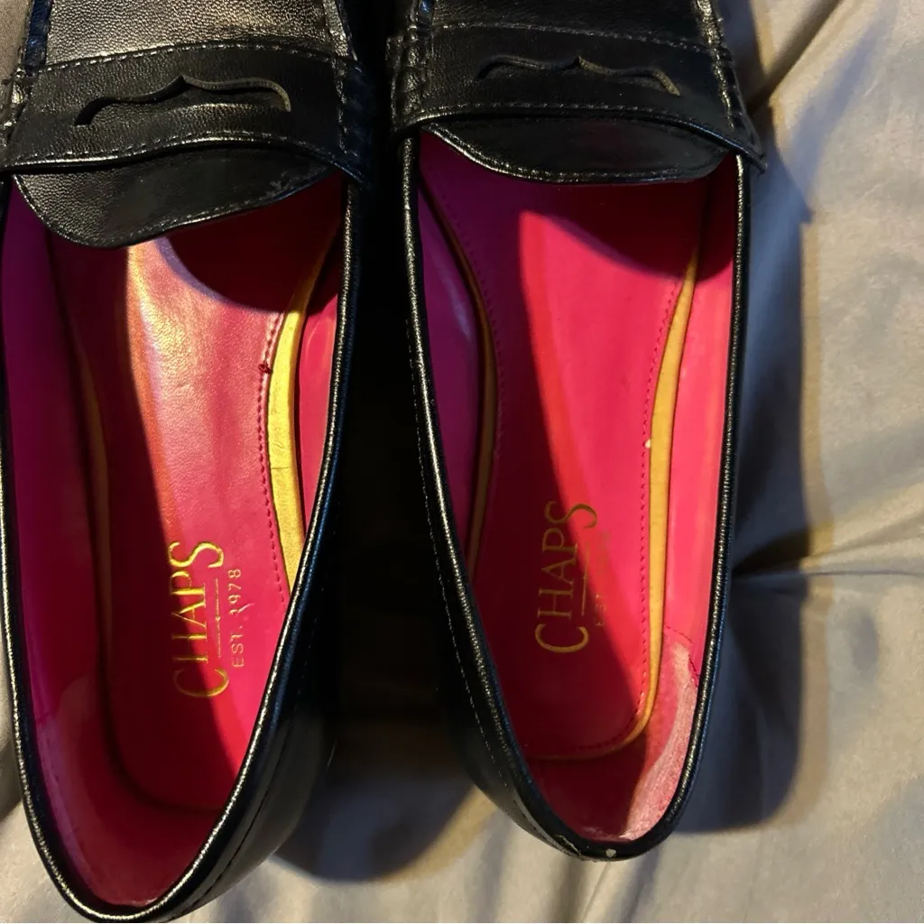 Chaps Shoes Women's Size 8B Black Gerra Flats Slip-on Loafers - Image 4