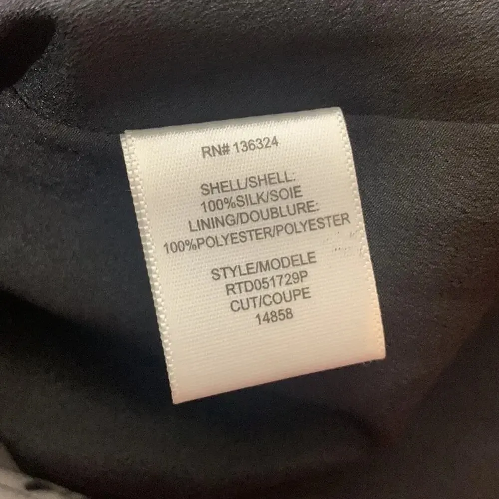 NWT Halston Heritage dress Cape-Sleeve V-Neck Mini Dress, Black Ripple Texture - Image 7