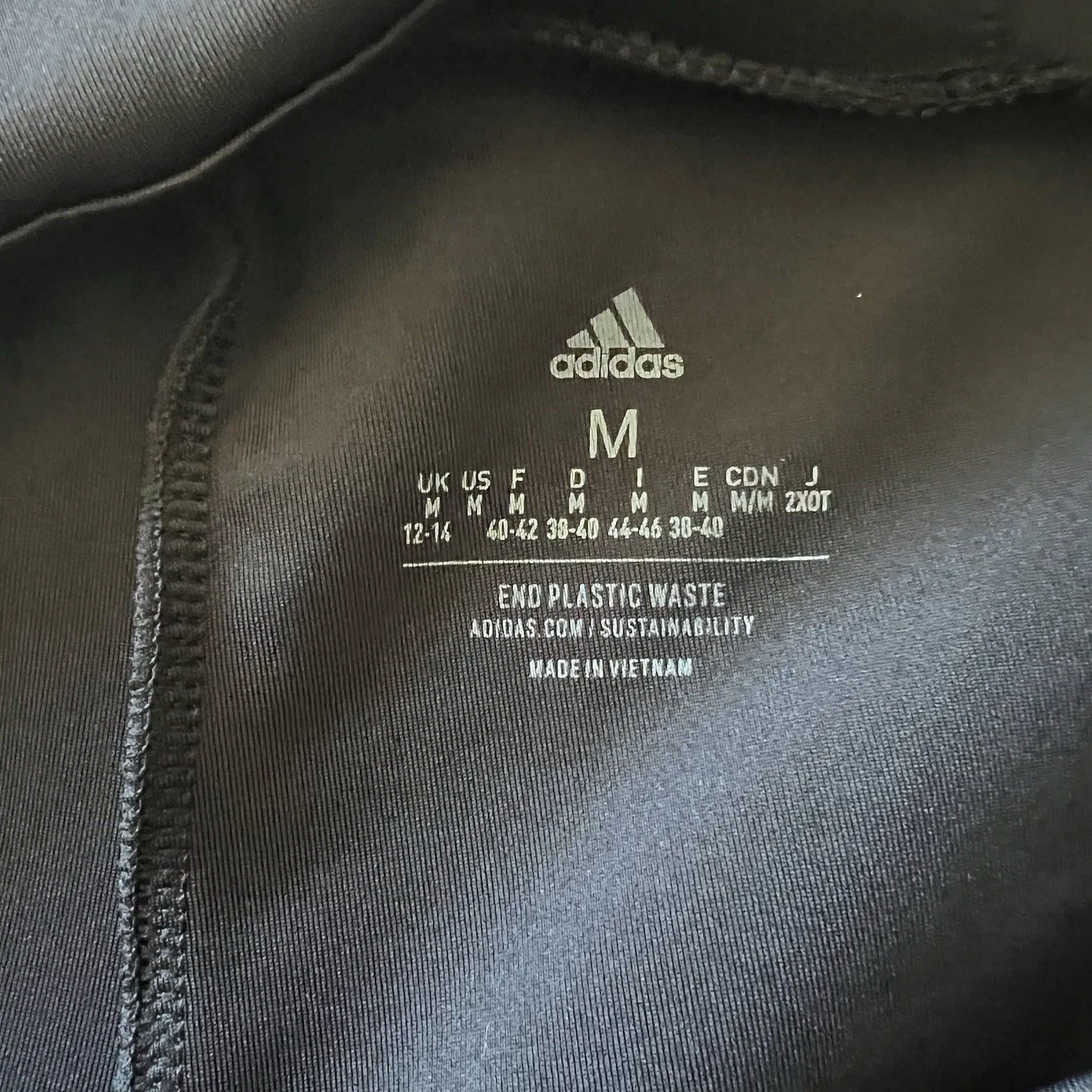 Adidas Aeroready Women’s Track Workout Pants Black With White Stripe Medium NWT - Image 5