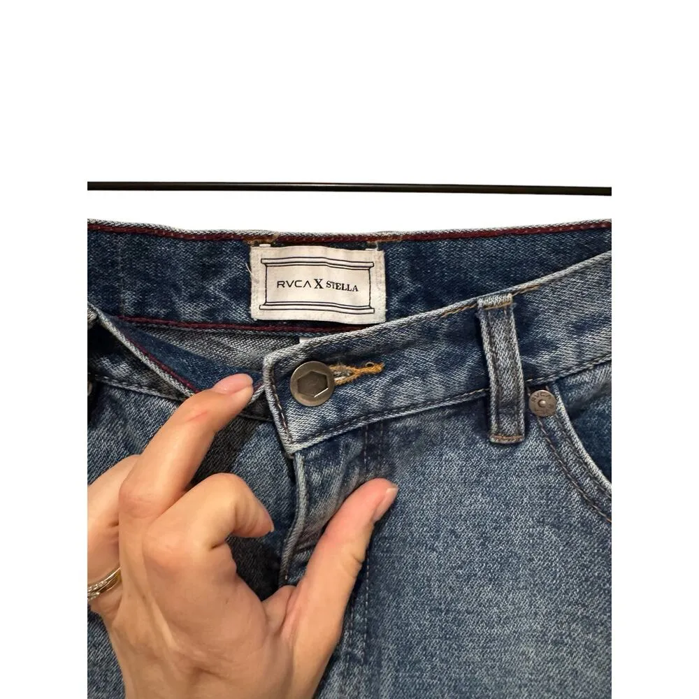 RVCA x Stella Maxwell‎ Anthem Baggy Oversized Jeans Size 25 - Image 4