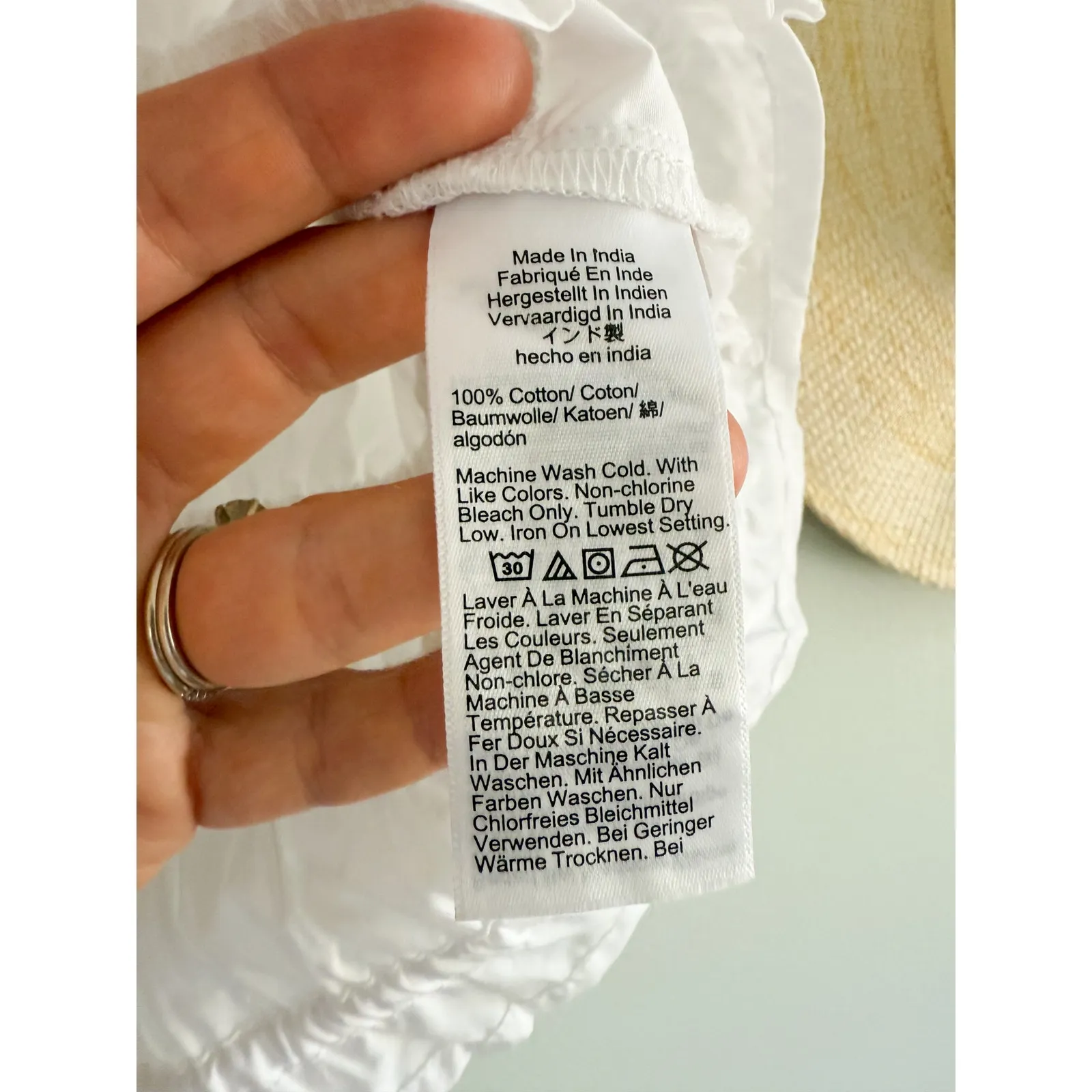 J.Crew | NWT Hyacinth top in cotton poplin in White | Sz XL - Image 6