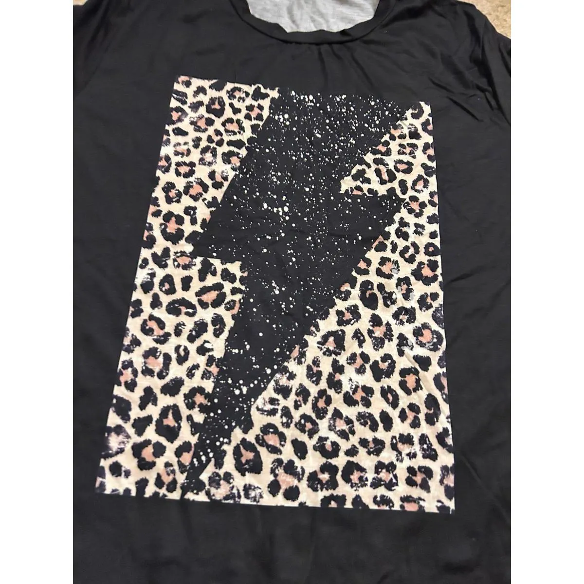 Woman top shirt size 4xl black cute unused - Image 2