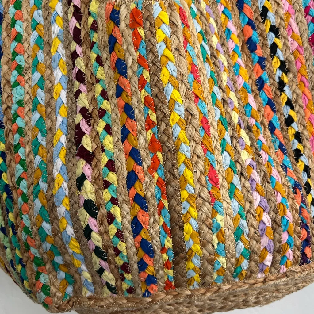 Anthropologie Antik Kraft Ruhi Tote Bag Straw Beach Bag Boho - Image 9