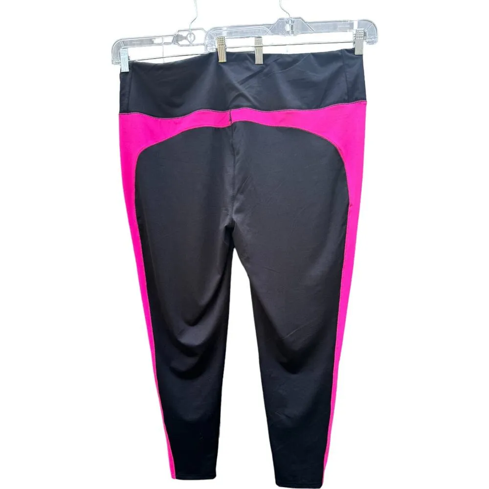 Belle Body by Kim Gravel Colorblock Leggings Black 2X - Image 5