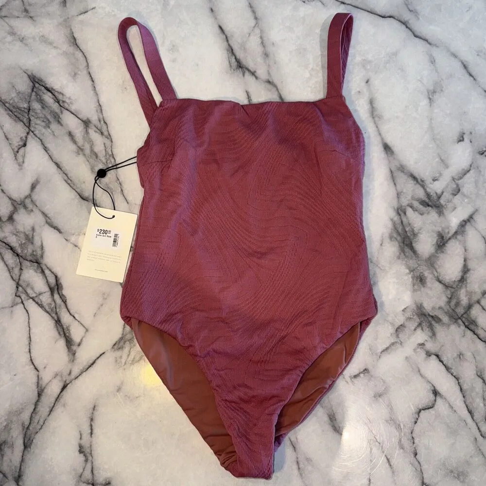 NEW Free People Fella Swim Andre Full 1 Piece Bathing Suit Rose Pink NWT S Small - Image 2