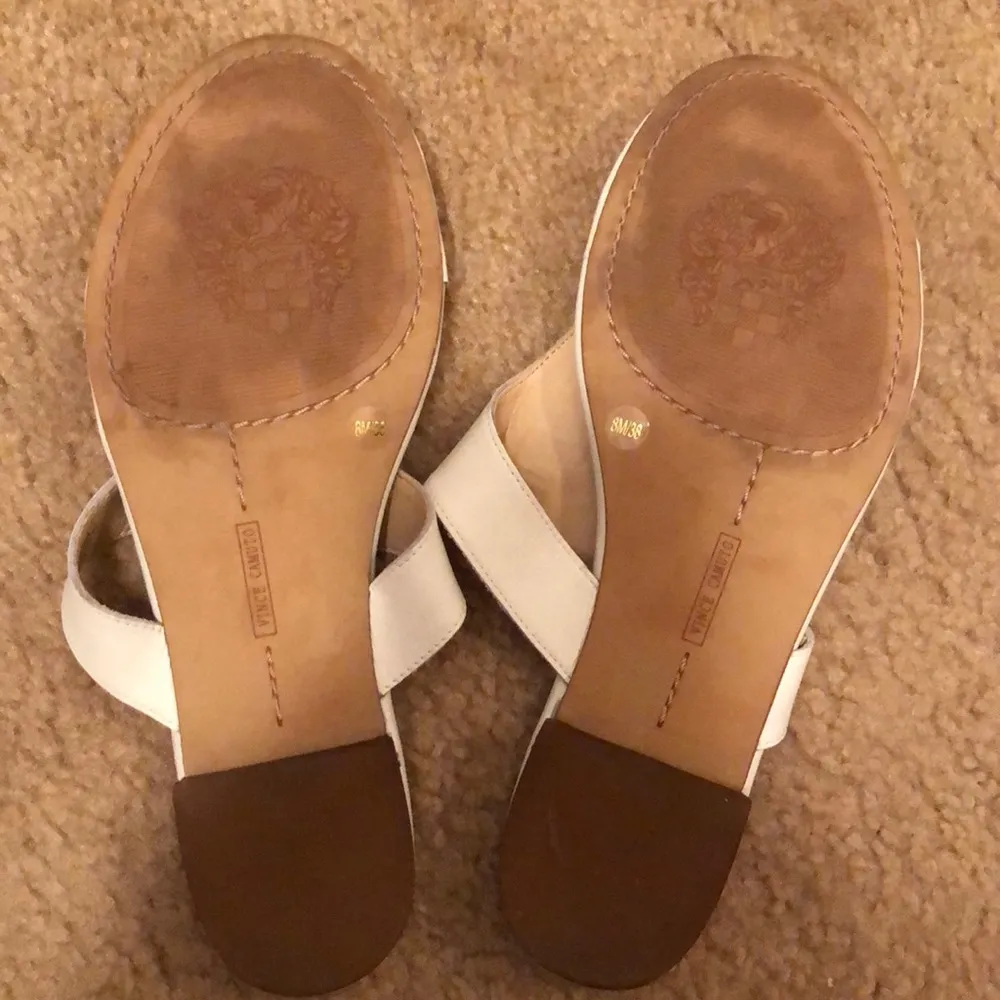 Vince Camuto White Harmini “T” Thong Sandal - Image 6