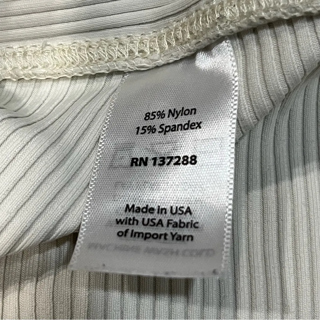 Year Of Ours Ivory Ribbed Football Legging Tights Pants size Small - Image 10