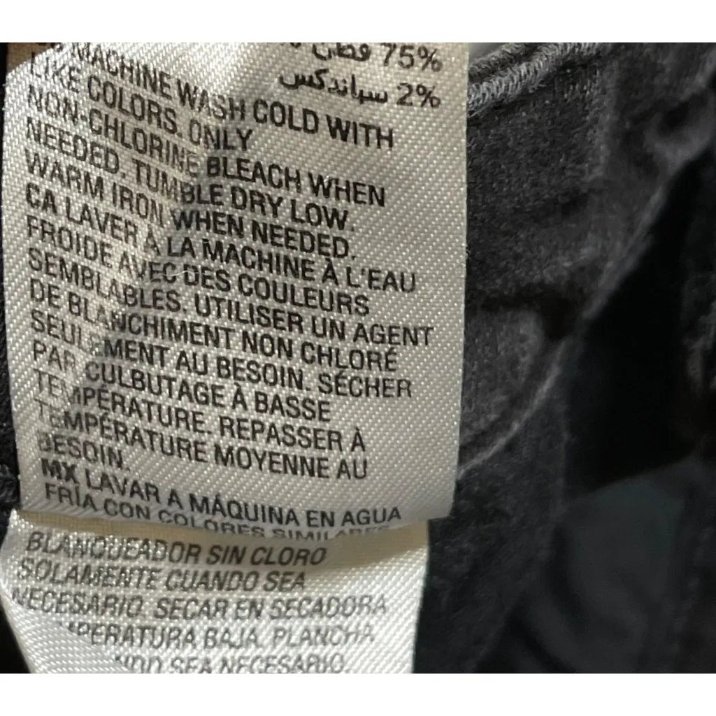 Lexington Straight Jeans Charter Club Black Jeans Size 14 Slightly Faded - Image 6