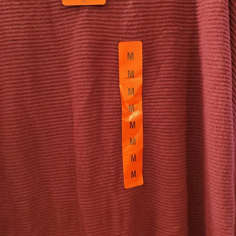 🔥SALE🔥NWT! Matty M Wine Mock Neck Knit Brushed Longsleeve Sweater M - Image 4