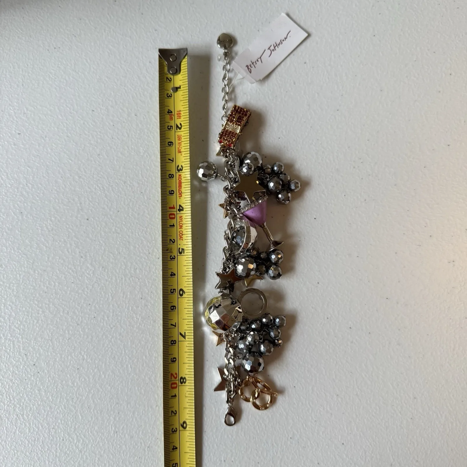 Betsey Johnson NYC charm bracelet With Adjustable Length - Image 3