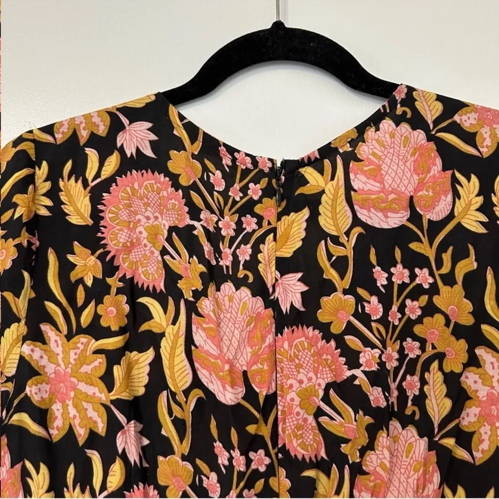 Soft Surroundings Marissa Tassel Tiered Floral Maxi Dress Womens 6 - Image 9