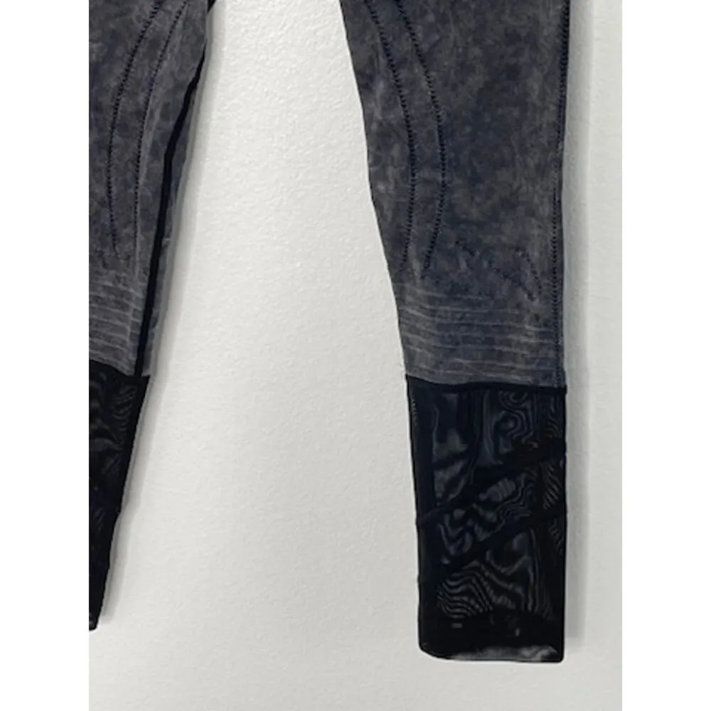 Blanc Noir Gray Wash Black Leggings Size M - Image 4