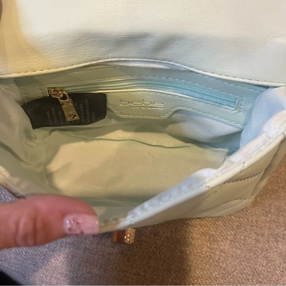 NWT Bebe Wyatt‎ shoulder bag small shoulder bag in mint green with gold accents - Image 13
