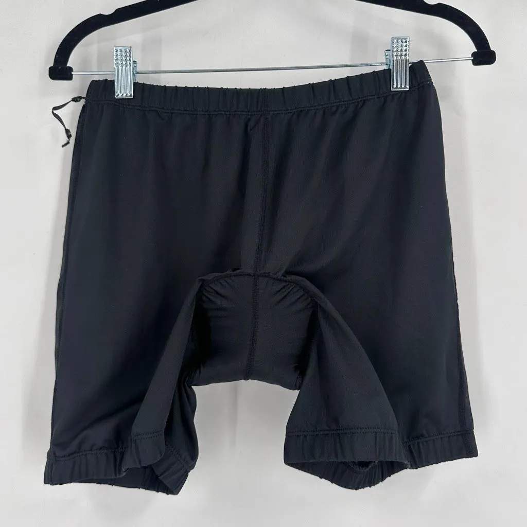 LL Bean Comfort Cycling Capris Pants‎ Removable Shorts Size Medium Black Hiking - Image 16