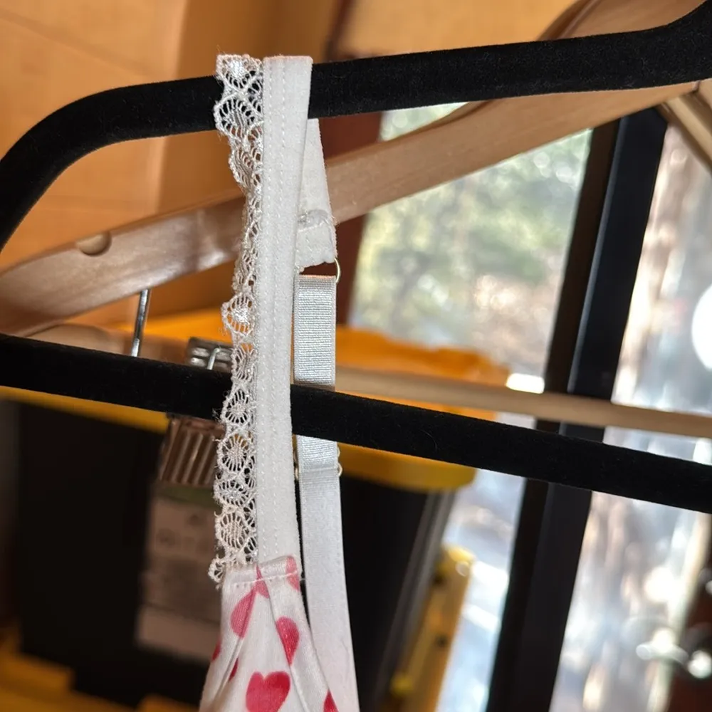 JESSICA SIMPSON PJ RED HEART VALENTINE LACE TOP SIZE LARGE - Image 4