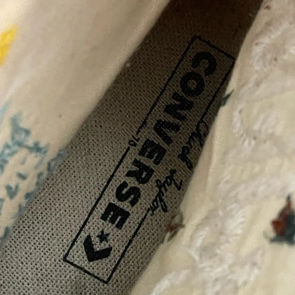 Taylor Swift Folklore Custom Embroidered Converse Black High-Top Sneakers 9.5 ✨ - Image 12