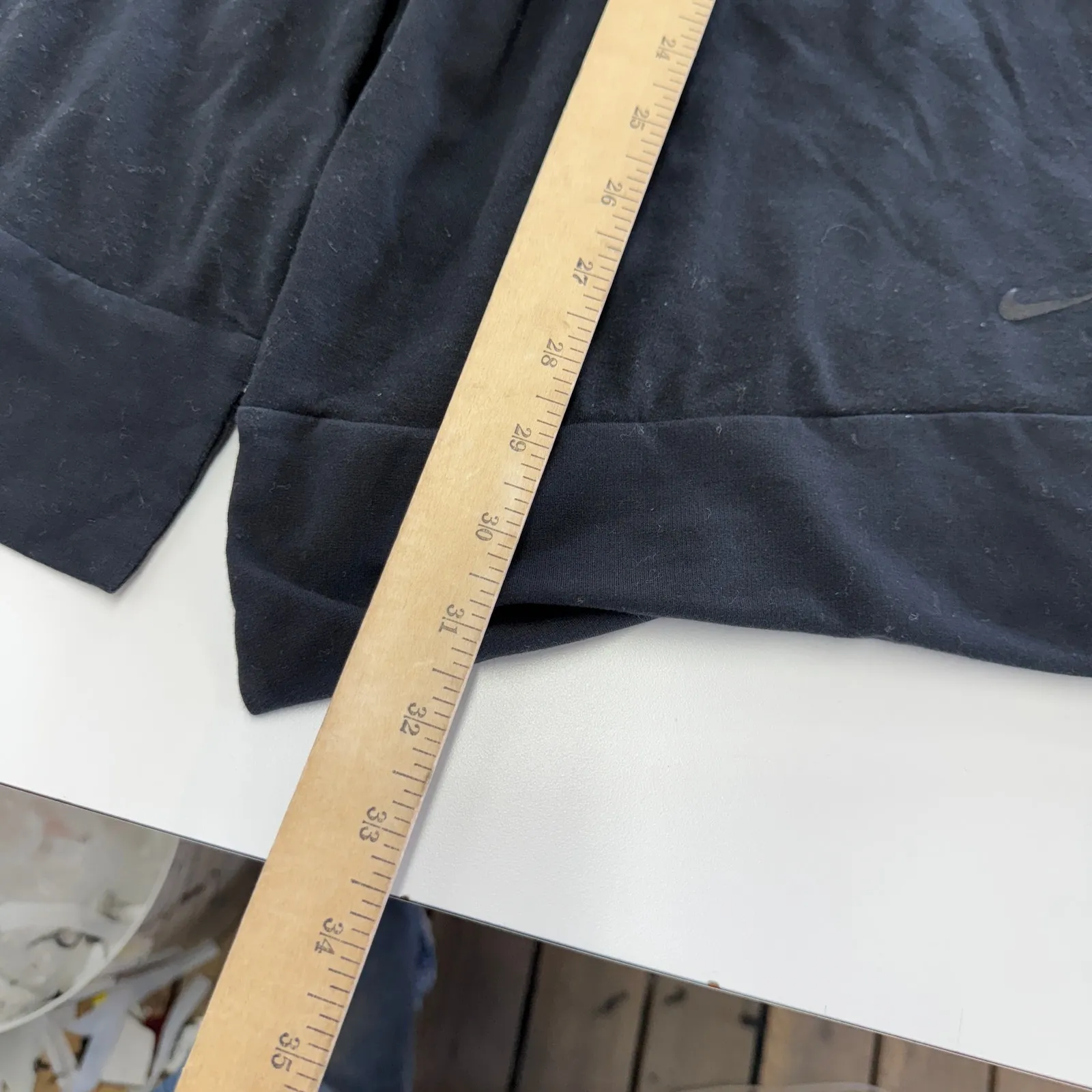 Nike Cardigan Womens Medium Black Dri Fit Twist Wrap Open Pockets‎ - Image 9