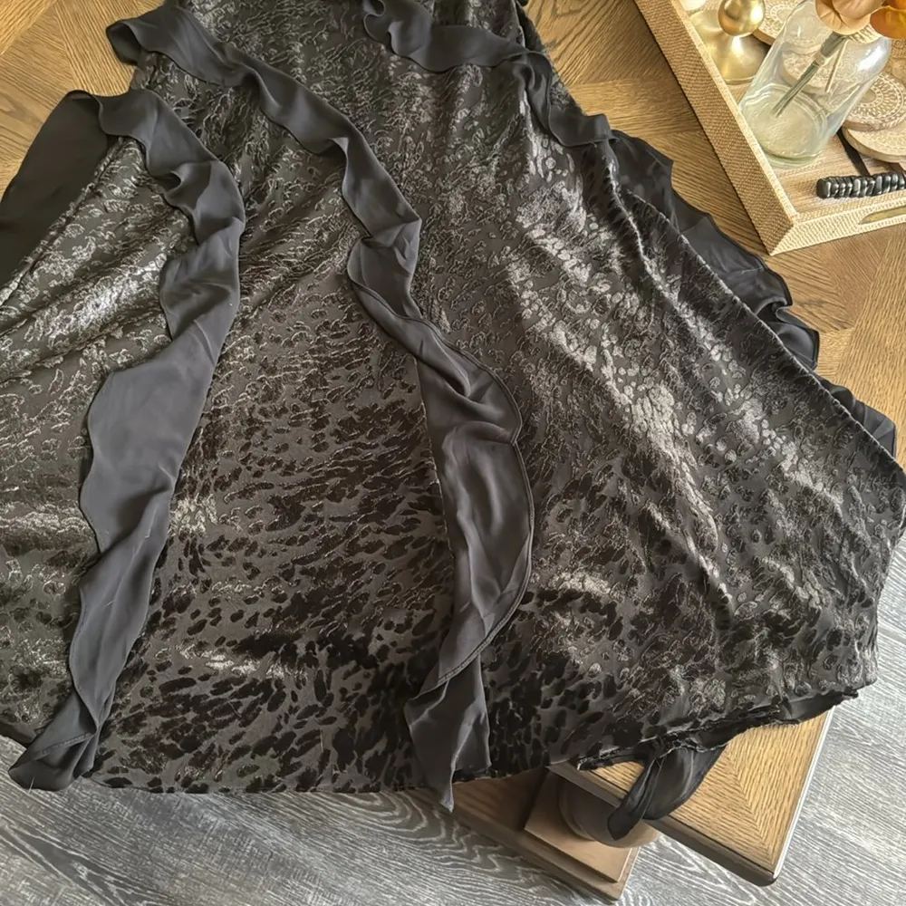 EVER NEW Piper Velvet Ruffle Maxi Dress, Size 2US, $219 Black - Image 8