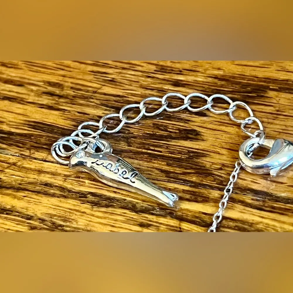 Chloe & Isabel Necklace and Bracelet set, Silver Tones, hammered silver look - Image 9