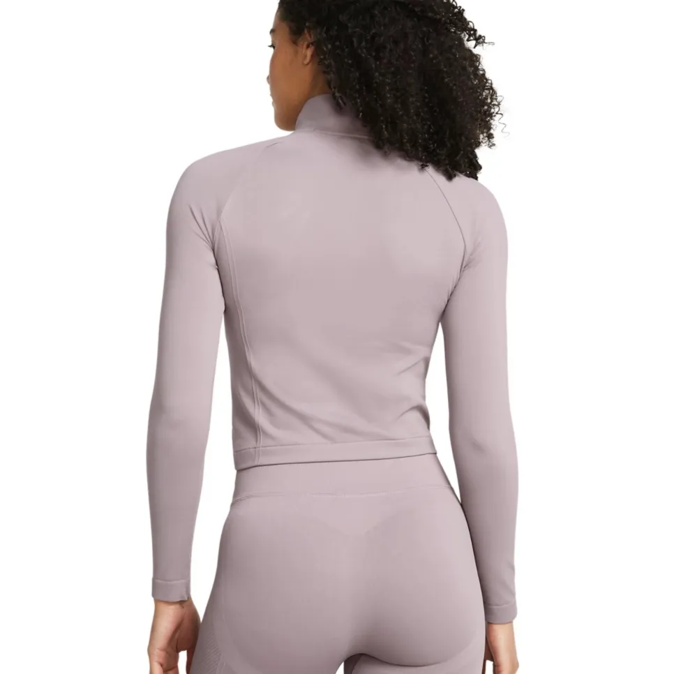 Under Armour Vanish Cropped Quarter Zip Tetra Gray size Medium - Image 2