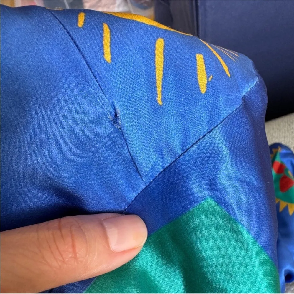 Alemais 100% silk Soleil One Shoulder Midi Dress In Cobalt NWT Blue Size 0 - Image 7