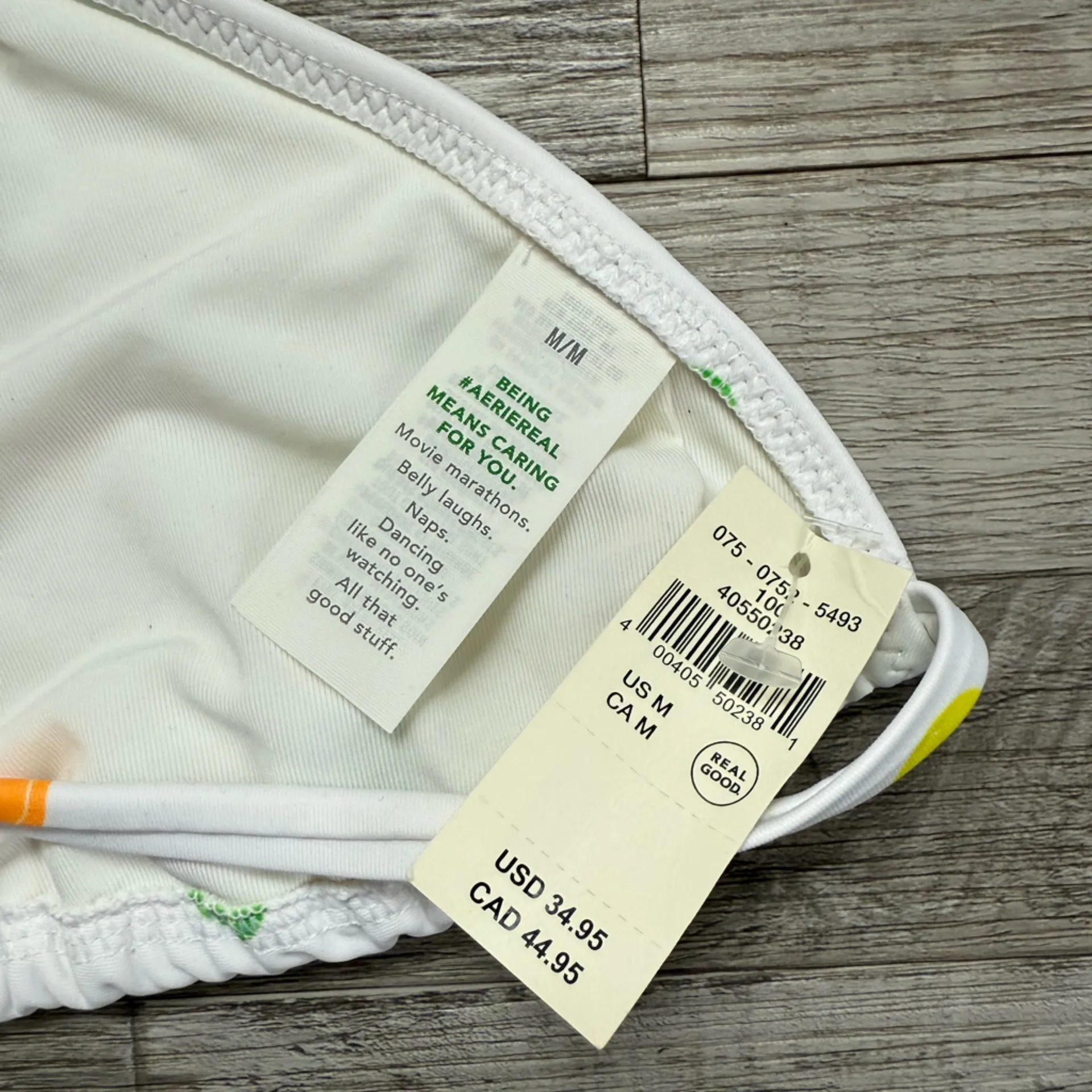 Aerie Women’s Sz Medium Halter Bikini Top Swim Suit Smiley Face Print New NWT - Image 2