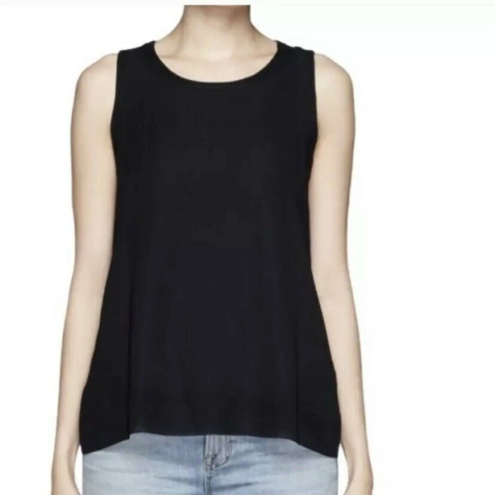 Maje‎ Faraco Black Braided Back Tank Large - Image 8