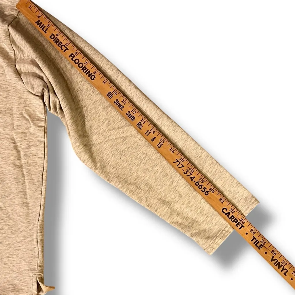 Marleylilly Long Sleeve Light Sweatshirt Womens Size 2XL Tan Heather Crewneck - Image 6