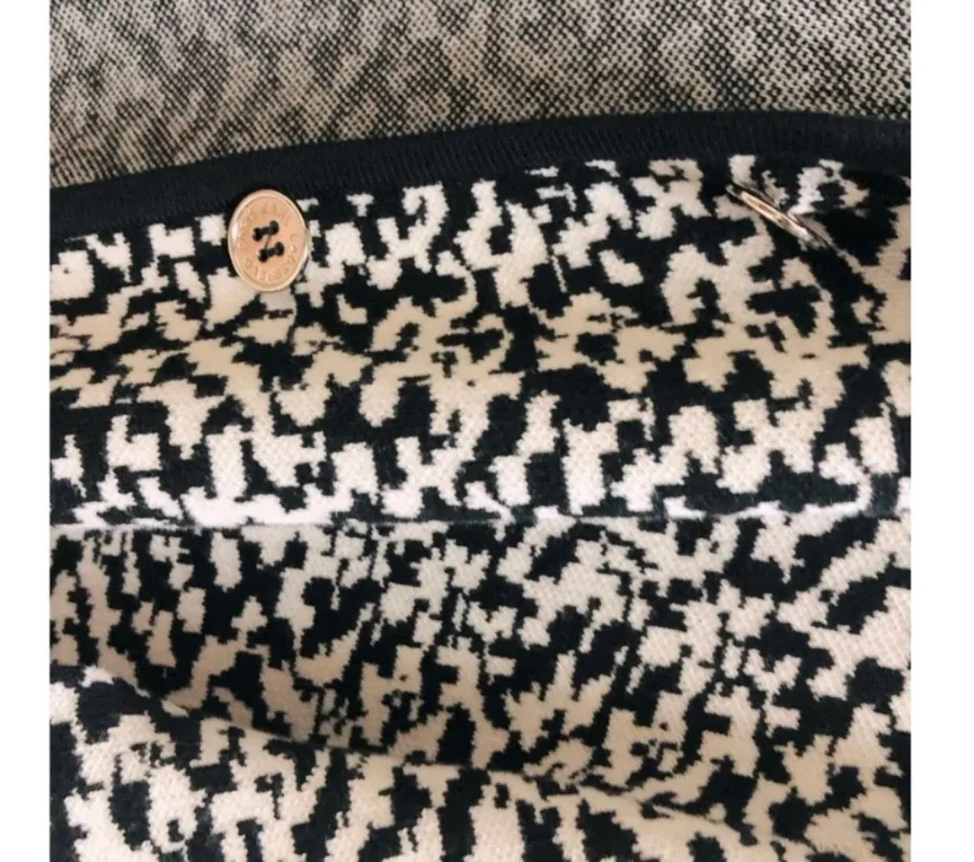 KARL LAGERFELD PARIS Trim Dotted Sweater/Jacket.  - Image 2