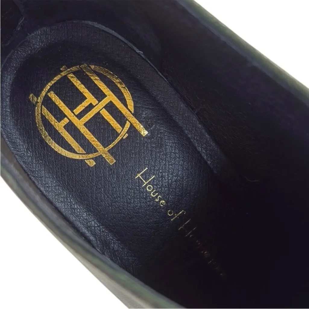 Like New House of Harlow 1960 Leather Heeled Booties Green / Snakeskin Size 8 - Image 5